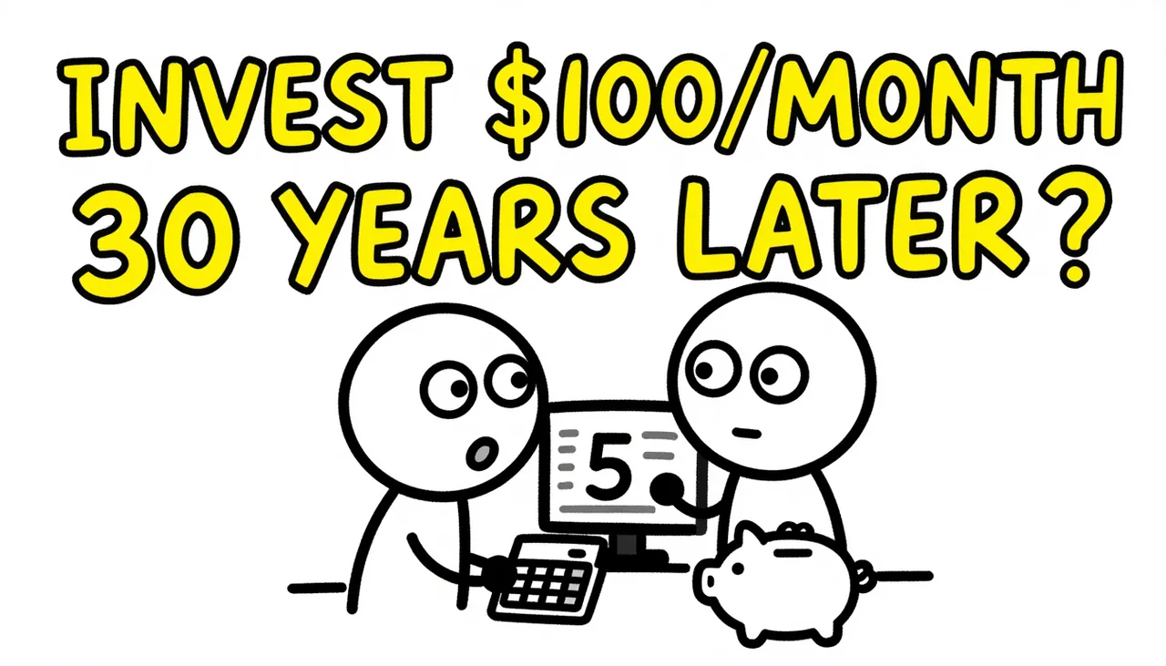 A thumbnail for "What Happens If You Invest $100 a Month for 30 Years"